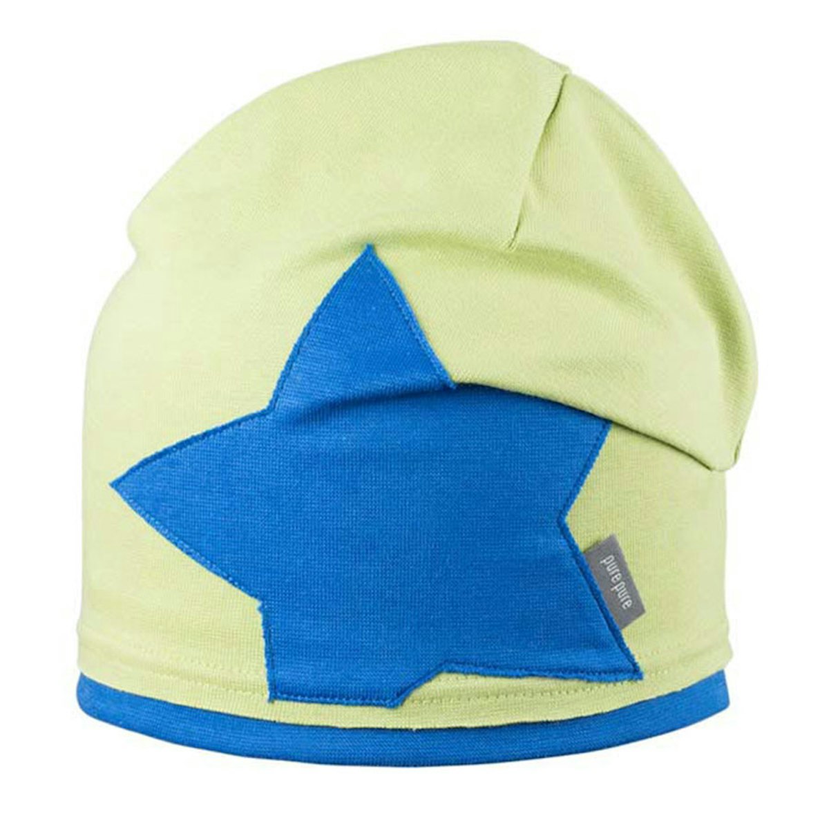 Beanie Stern Aufnäher grün-blau 45/47 Beanie Stern Aufnäher grün-blau 45/47