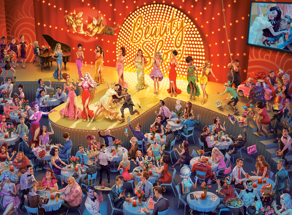 Bei der Sch�nheitsmesse Bei der Sch�nheitsmesse