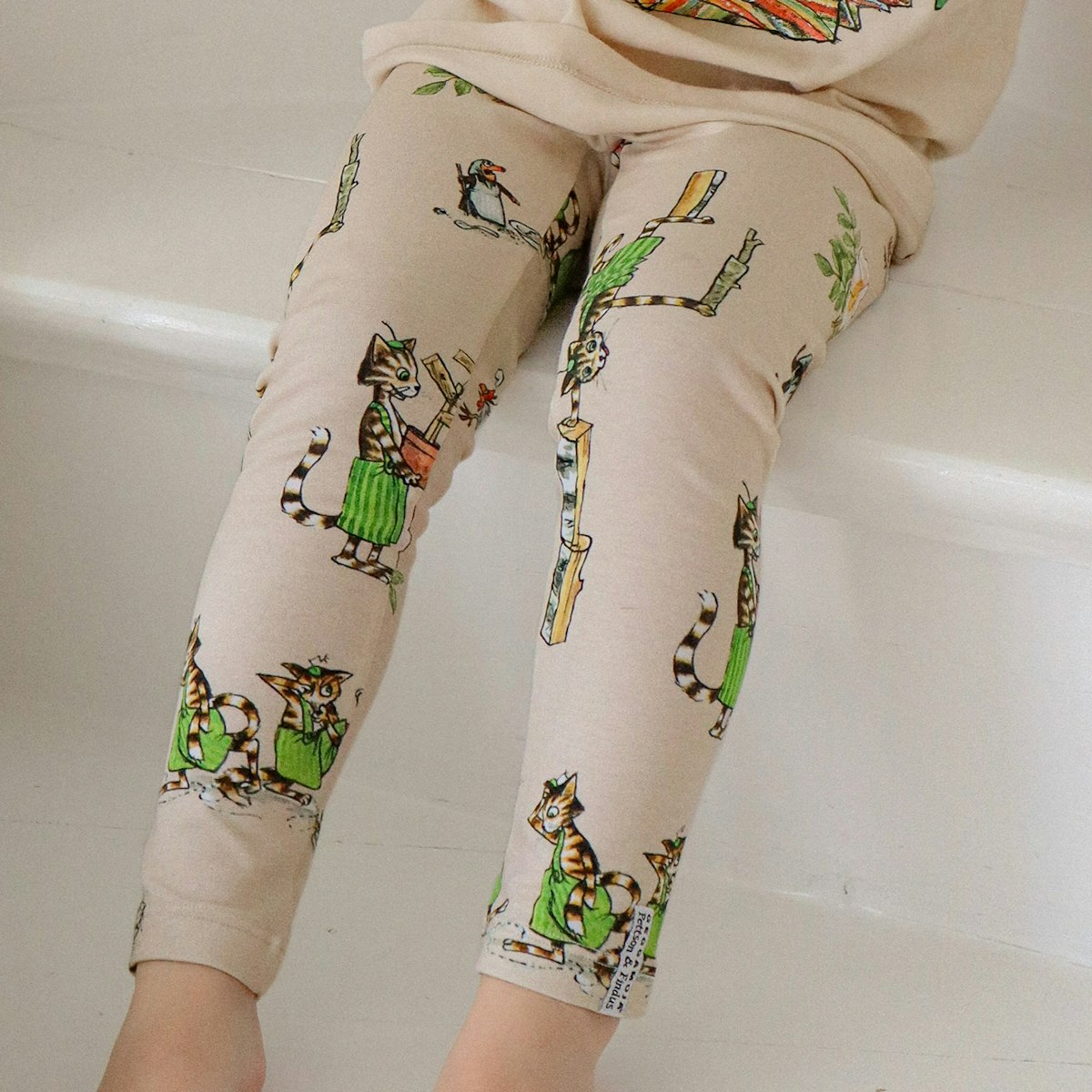 Beige Leggings Pettersson und Findus 110/116 Beige Leggings Pettersson und Findus 110/116