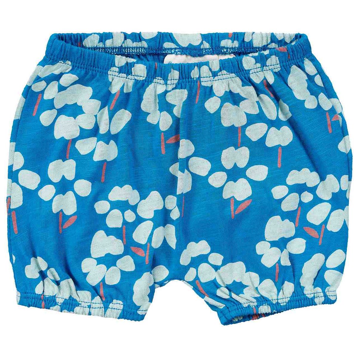 Bequeme Babyshorts Blumen blau 80/86 Bequeme Babyshorts Blumen blau 80/86