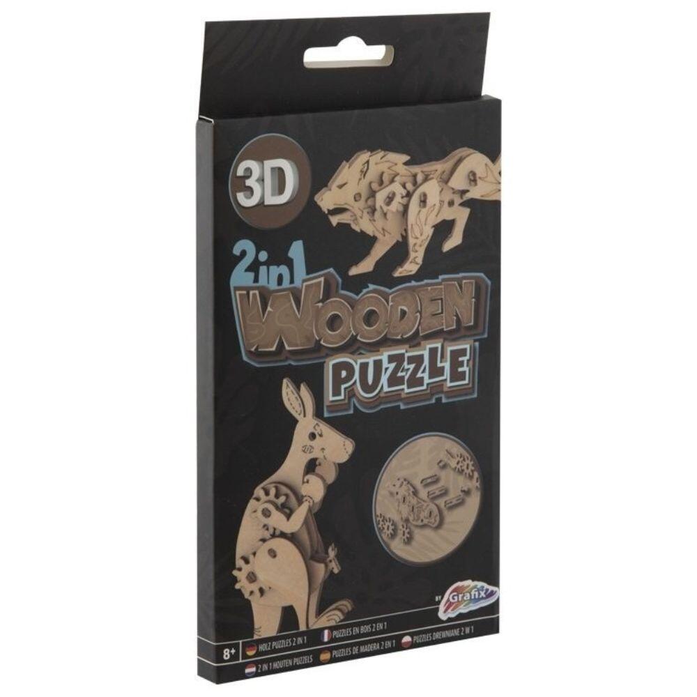 Beta Service - 3D 2 in1 wooden Puzzle Beta Service - 3D 2 in1 wooden Puzzle