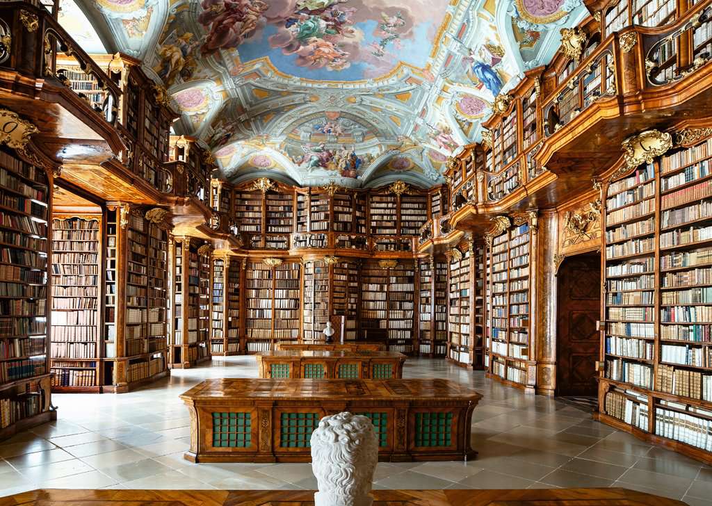 Bibliothek in St. Florian Monastery, �sterreich Bibliothek in St. Florian Monastery, �sterreich