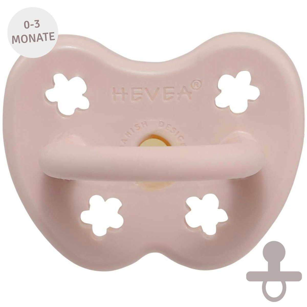 Bio Schnuller rund 0-3 Monate Blume pink Bio Schnuller rund 0-3 Monate Blume pink