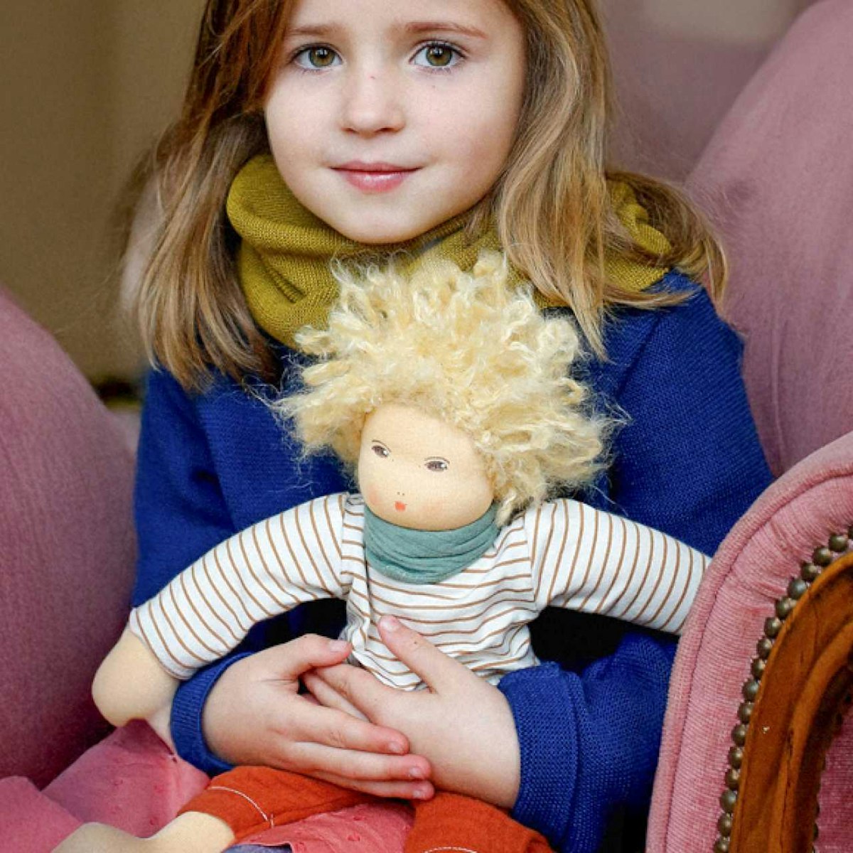 Bio Stoffpuppe Junge "Bruno" zum An- & Ausziehen 38 cm Bio Stoffpuppe Junge "Bruno" zum An- & Ausziehen 38 cm