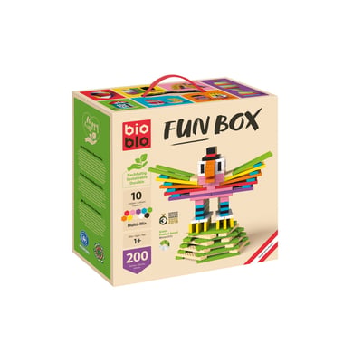 Bioblo FUN BOX Multi Mix - 200 Bausteine in 10 Farben von BIOBLO