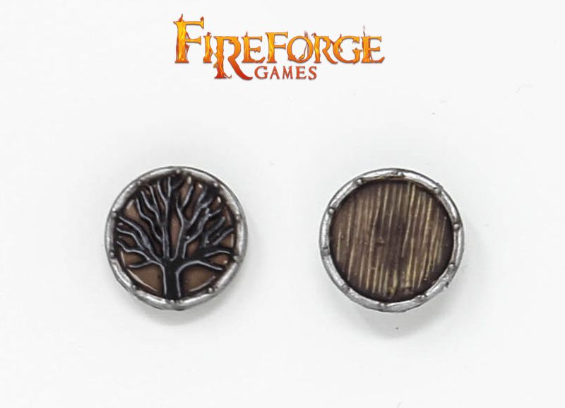 BlackTree Shields 12 Fireforge Games Middle Age Waffen Schild Holzschild 28mm