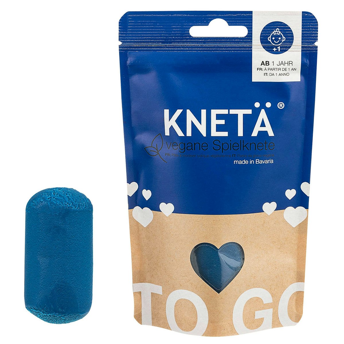 Blaue Knete ab 1 Jahr, 100g Beutel Blaue Knete ab 1 Jahr, 100g Beutel