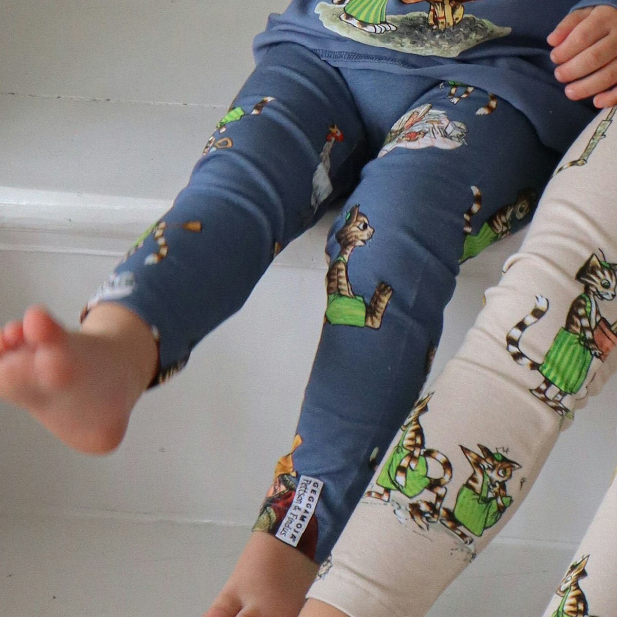 Blaue Leggings Pettersson und Findus 98/104 Blaue Leggings Pettersson und Findus 98/104