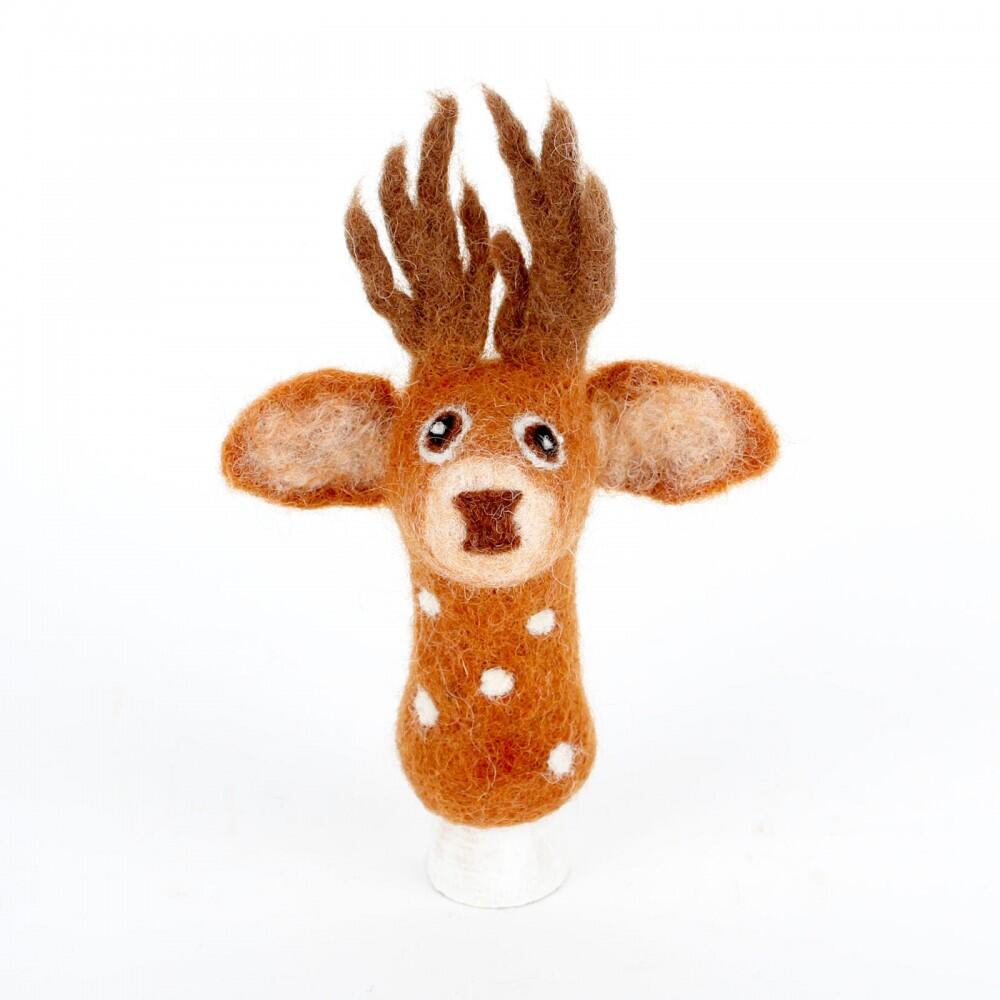 Blossify - Fingerpuppe Hirsch braun Blossify - Fingerpuppe Hirsch braun