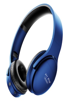 Bluetooth Headset H1Pro with Noise Canceling and Support Memory Cards - Blue