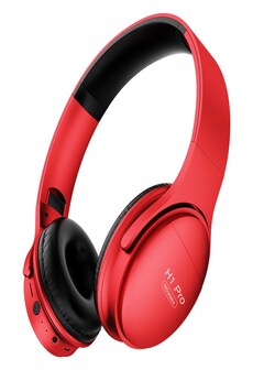 Bluetooth Headset H1Pro with Noise Canceling and Support Memory Cards - Red