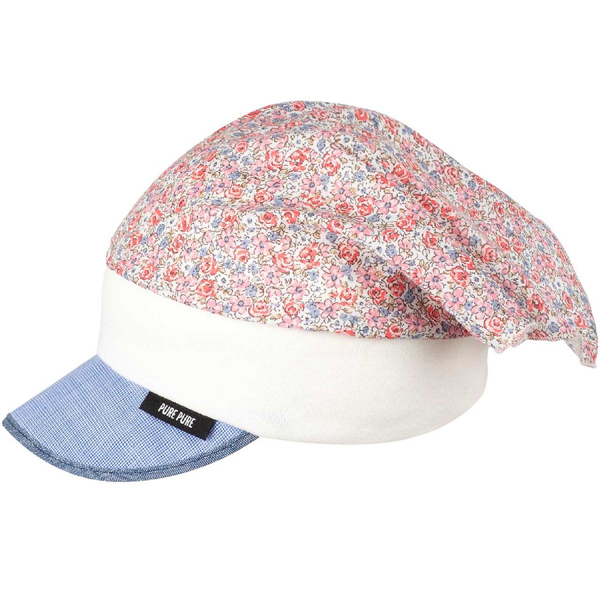 Blumen Kopftuch mit elastischem Stirnband 45/47 Blumen Kopftuch mit elastischem Stirnband 45/47