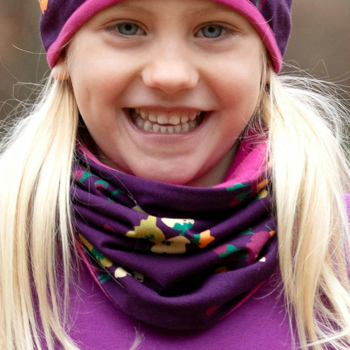 Blumen Schlauchschal zum Wenden FLOWERS S/M Blumen Schlauchschal zum Wenden FLOWERS S/M