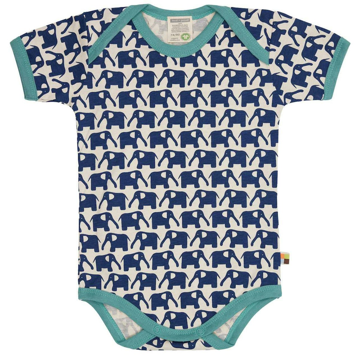 Body kurzarm Elefanten marine 86/92 Body kurzarm Elefanten marine 86/92