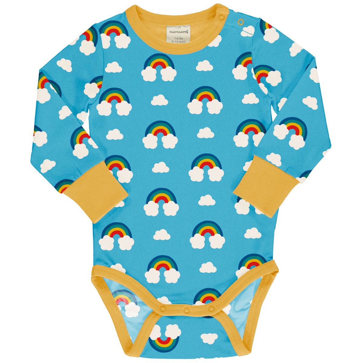 Body langarm breite Bündchen Regenbogen 74/80 Body langarm breite Bündchen Regenbogen 74/80