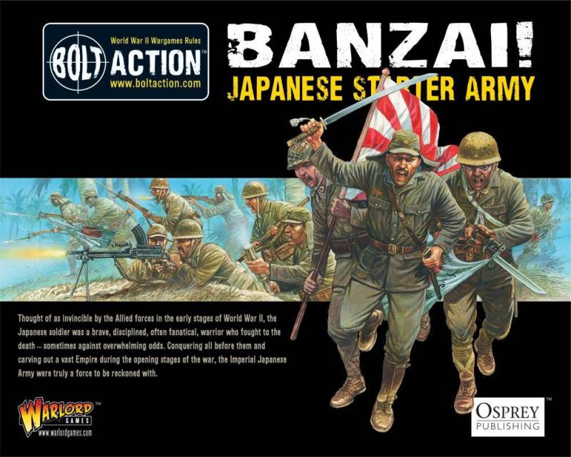 Bolt Action Starter Army Banzai! Japanese 28mm Warlord Games WWII Japaner Banzai