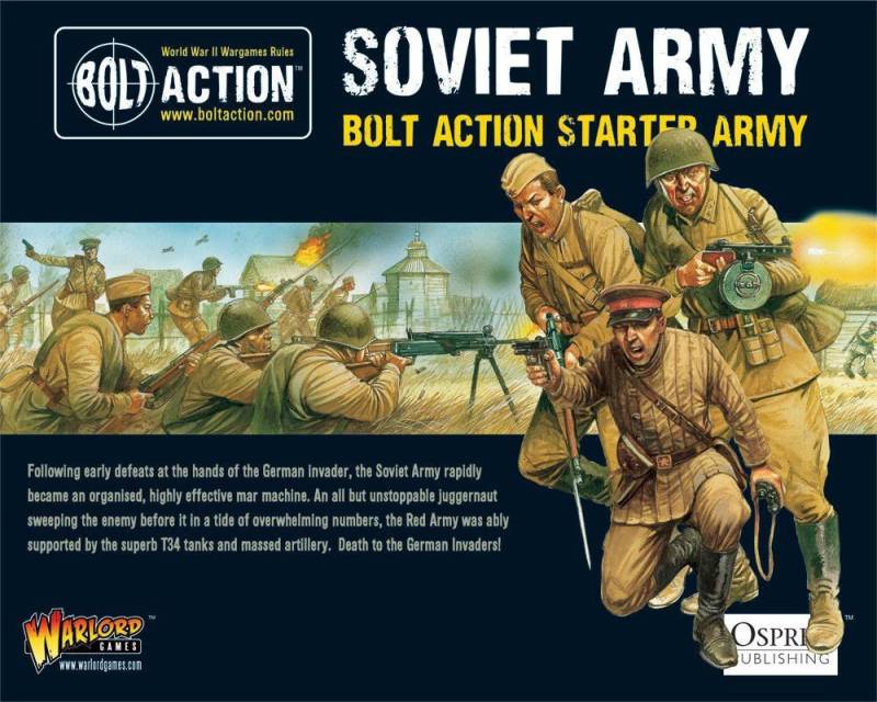 Bolt Action Starter Army Soviet 28mm Warlord Games Armee Starter WWII Russian