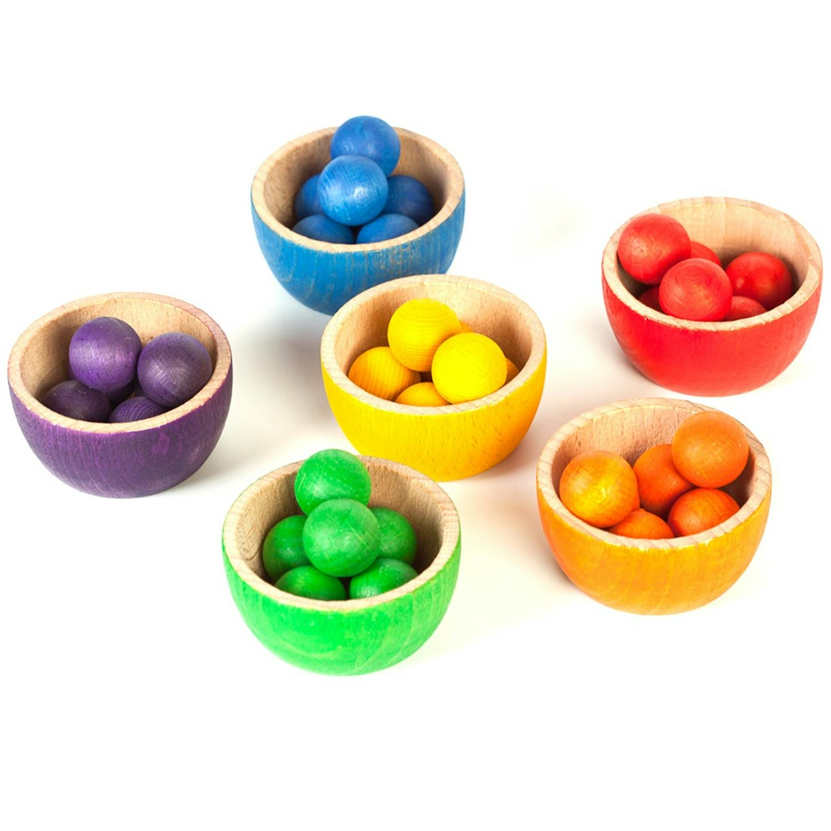 Bowls & marbles – kreatives Holzspielzeug Set ab 3 Jahren Bowls & marbles – kreatives Holzspielzeug Set ab 3 Jahren