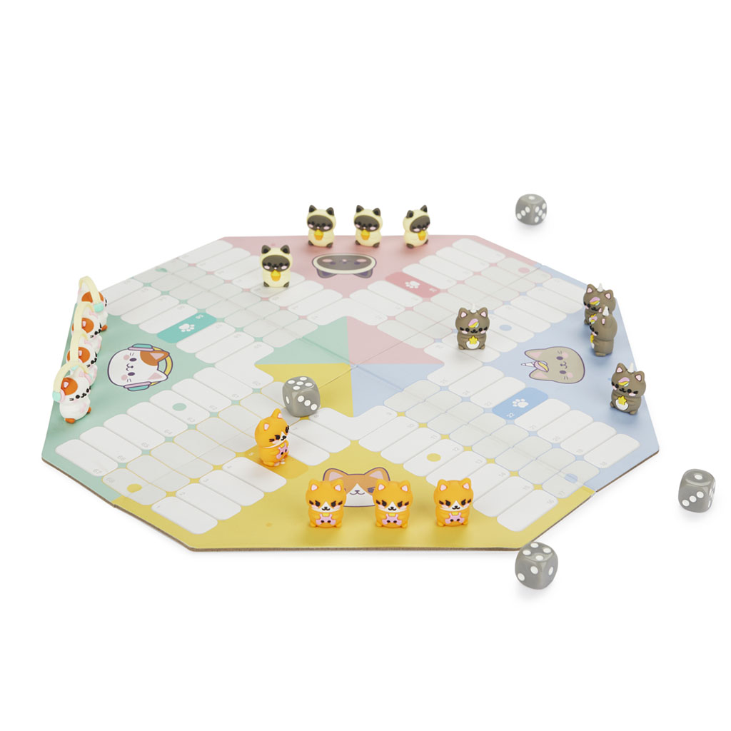 Brettspiel KAWAII PURRCHISI Mensch-Ärger-dich-nicht 22-teilig 21x33,5x2,5cm Spielideen + Basteln Brettspiel KAWAII PURRCHISI Mensch-Ärger-dich-nicht 22-teilig 21x33,5x2,5cm Spielideen + Basteln