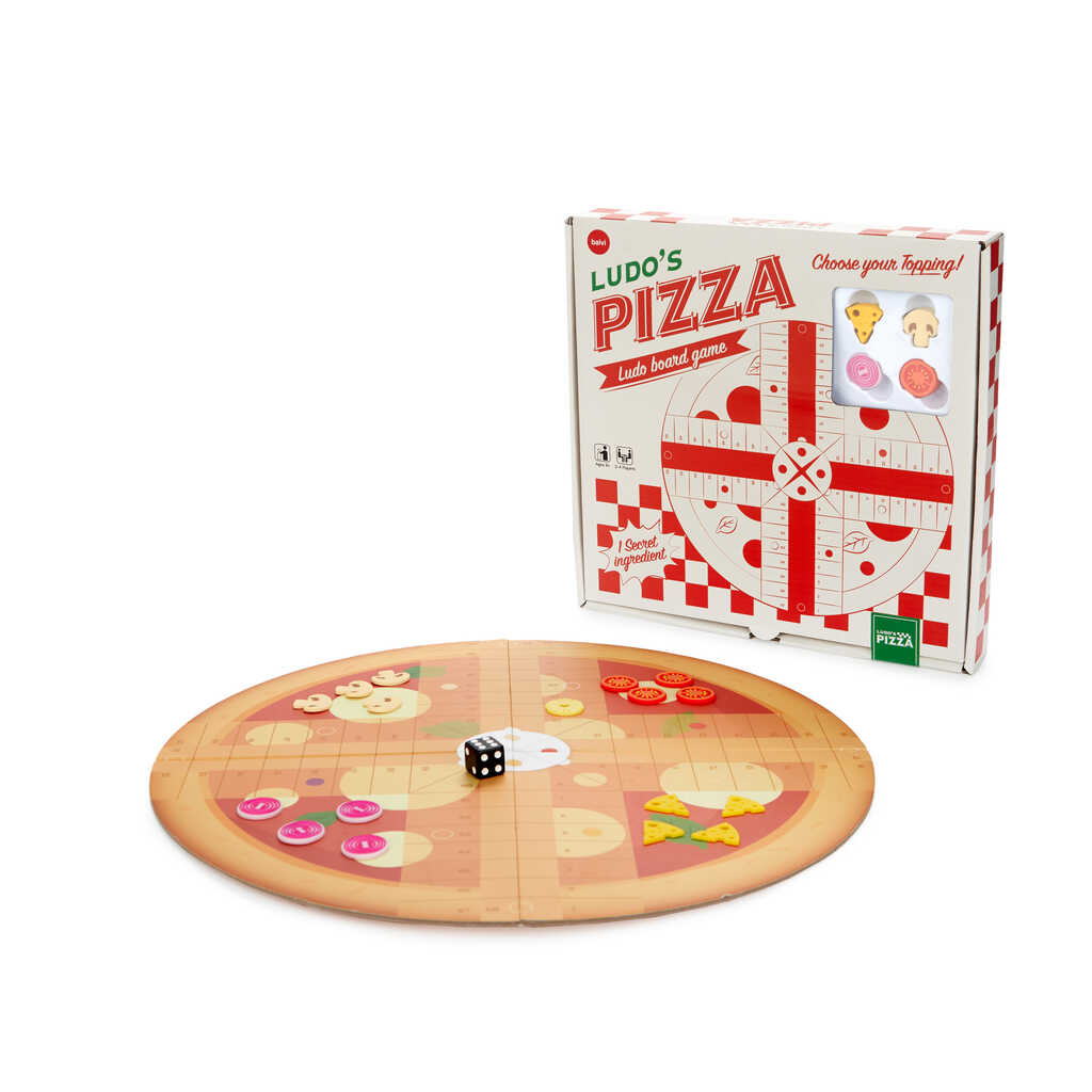 Brettspiel LUDOS PIZZA Mensch-Ärger-dich-nicht 16-teilig 26x26x3cm Spielideen + Basteln Brettspiel LUDOS PIZZA Mensch-Ärger-dich-nicht 16-teilig 26x26x3cm Spielideen + Basteln