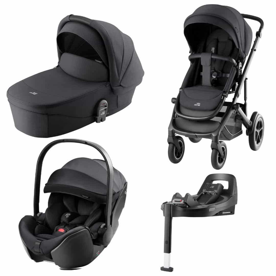 Britax Römer Smile 5Z 4in1 Kinderwagen - Comfort Plus Set Carbon Black Britax Römer Smile 5Z 4in1 Kinderwagen - Comfort Plus Set Carbon Black