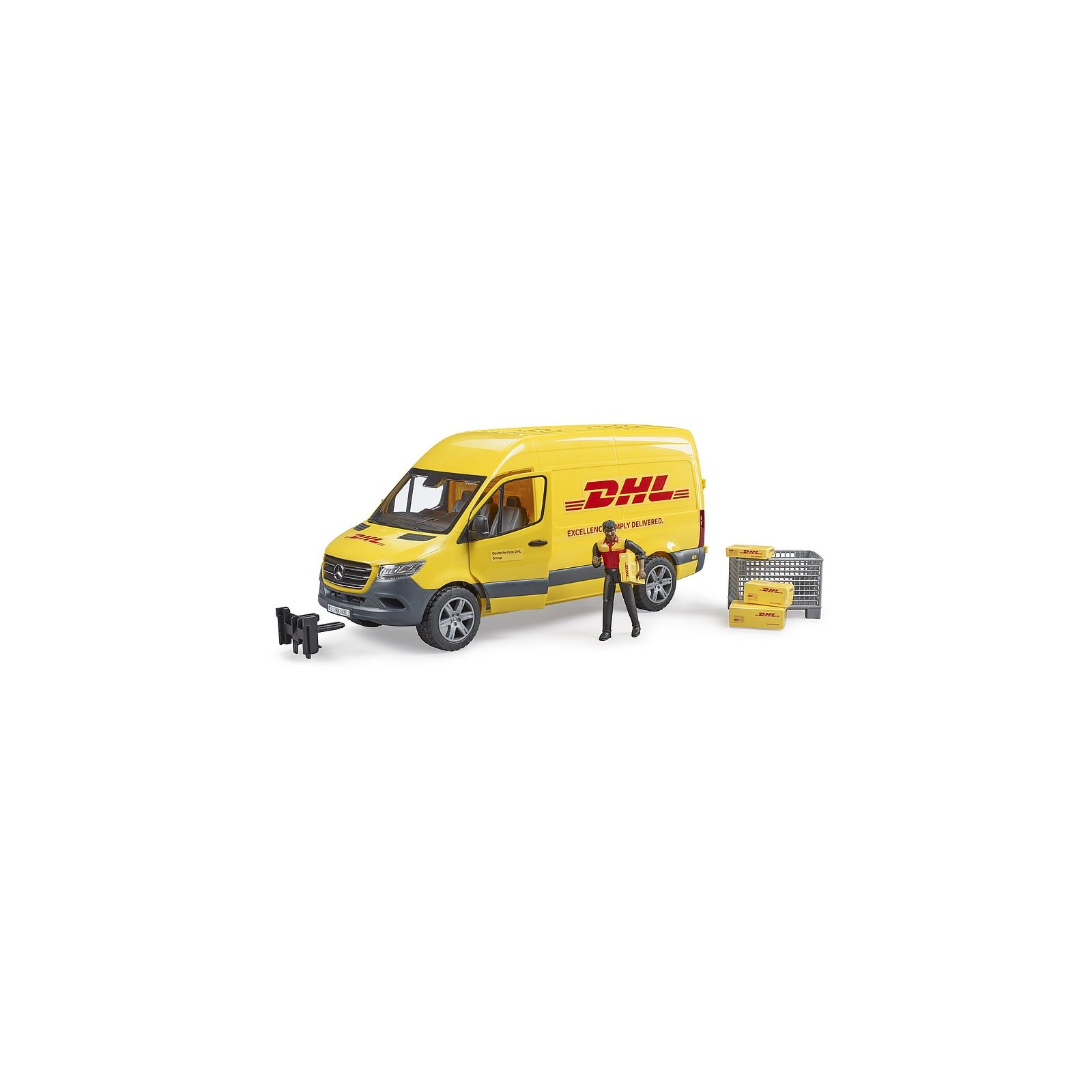 Bruder - 02671 MB Sprinter DHL mit Fahrer (1:16)