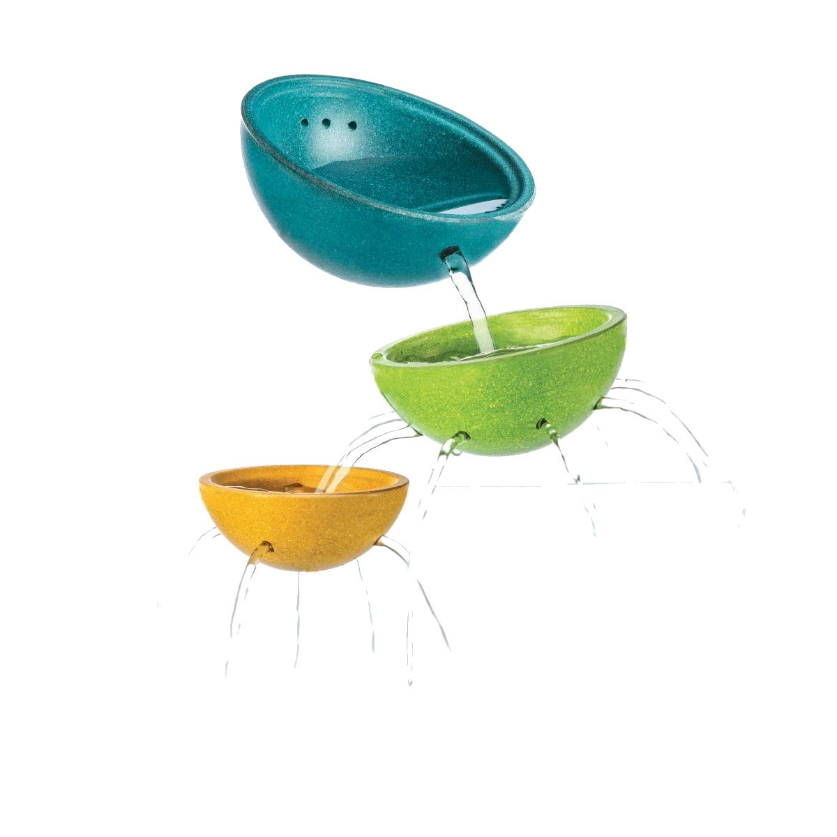 Brunnenschalen Wasserspiele in der Badewanne Brunnenschalen Wasserspiele in der Badewanne