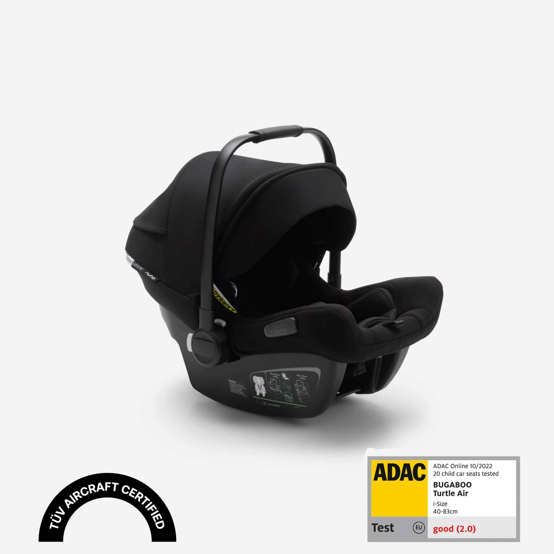 Bugaboo Turtle Air Babyschale by Nuna schwarz