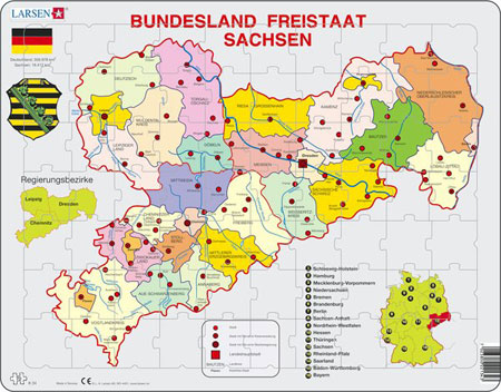 Bundesland Freistaat Sachsen