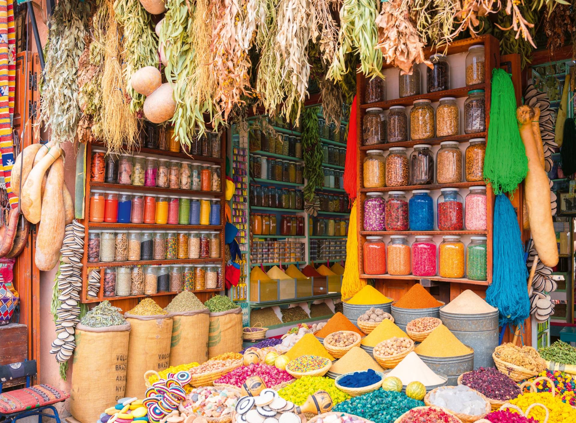 Bunte M�rkte: Gew�rzmarkt in Marokko Bunte M�rkte: Gew�rzmarkt in Marokko