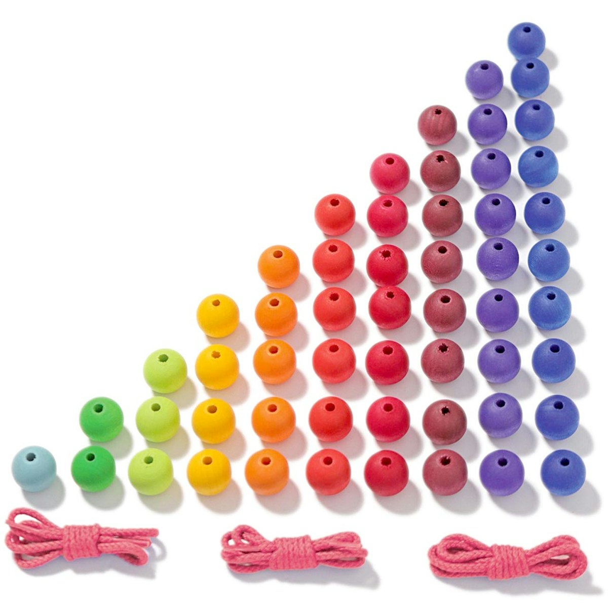 Bunte Perlentreppe 55 Perlen und Zahlenschnüre ab 3 Jahren Bunte Perlentreppe 55 Perlen und Zahlenschnüre ab 3 Jahren