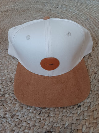 Cap mit deinem Wunschnamen - Beige