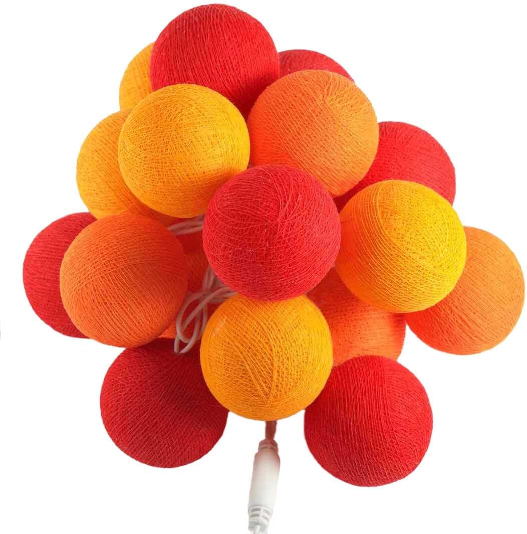 Caracol - Lichterkette LED Bälle orange/fire Caracol - Lichterkette LED Bälle orange/fire