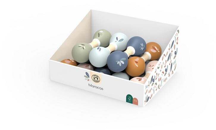 Carletto - Maracas farbl. sort, Speedy Monkey Carletto - Maracas farbl. sort, Speedy Monkey