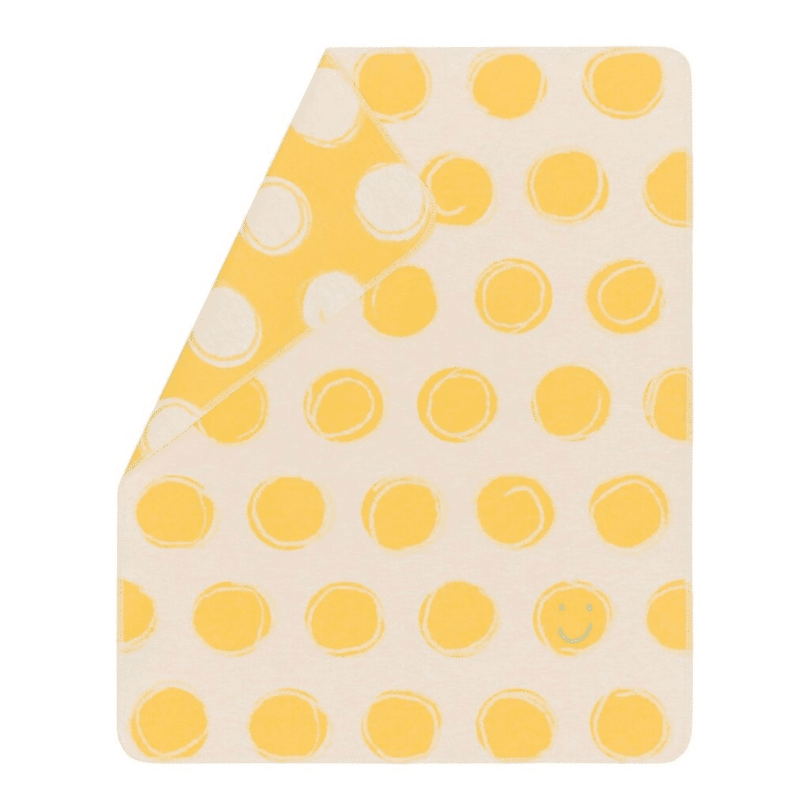 DF David Fussenegger - Babydecke Happy Faces gelb DF David Fussenegger - Babydecke Happy Faces gelb