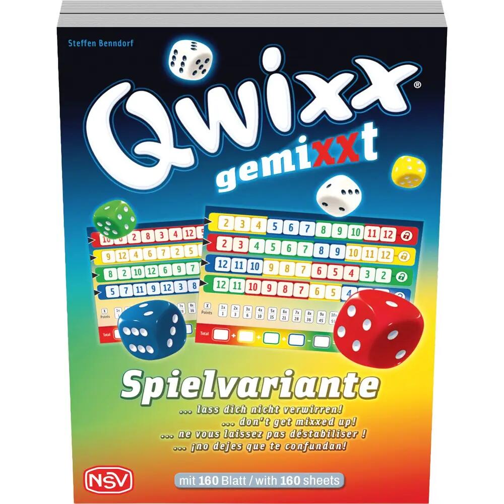 Cartamundi - Qwixx Ersatzblock / gemixt / XL - Ausführung Cartamundi - Qwixx Ersatzblock / gemixt / XL - Ausführung
