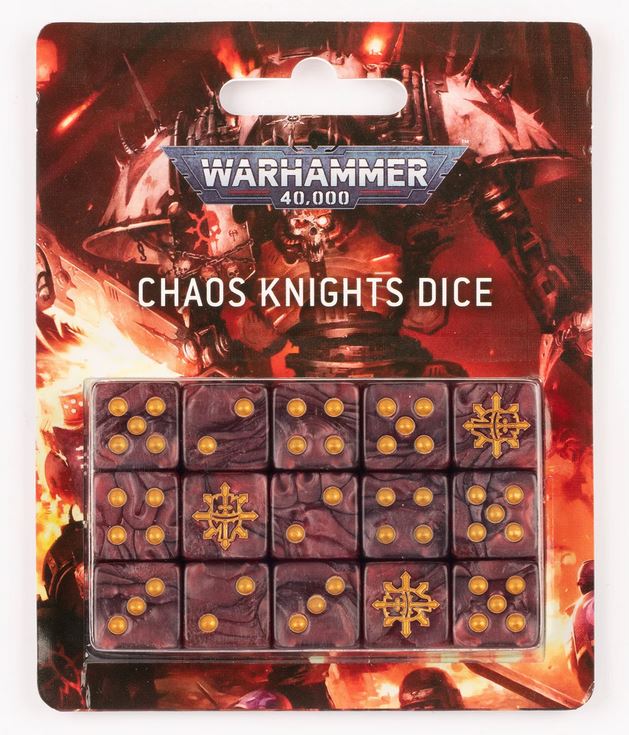 Chaos Knights Dice Set 15 Games Workshop Chaos Würfel W40k Knight Dices