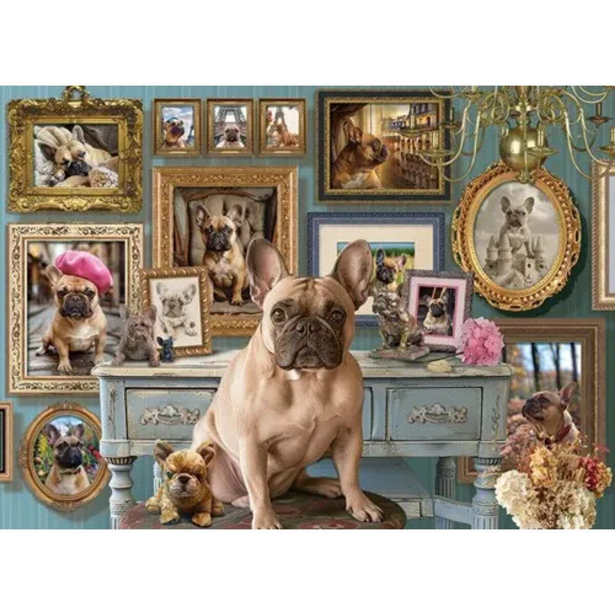 Cobble Hill - Puzzle Mops Frenchie 500 Teile Cobble Hill - Puzzle Mops Frenchie 500 Teile