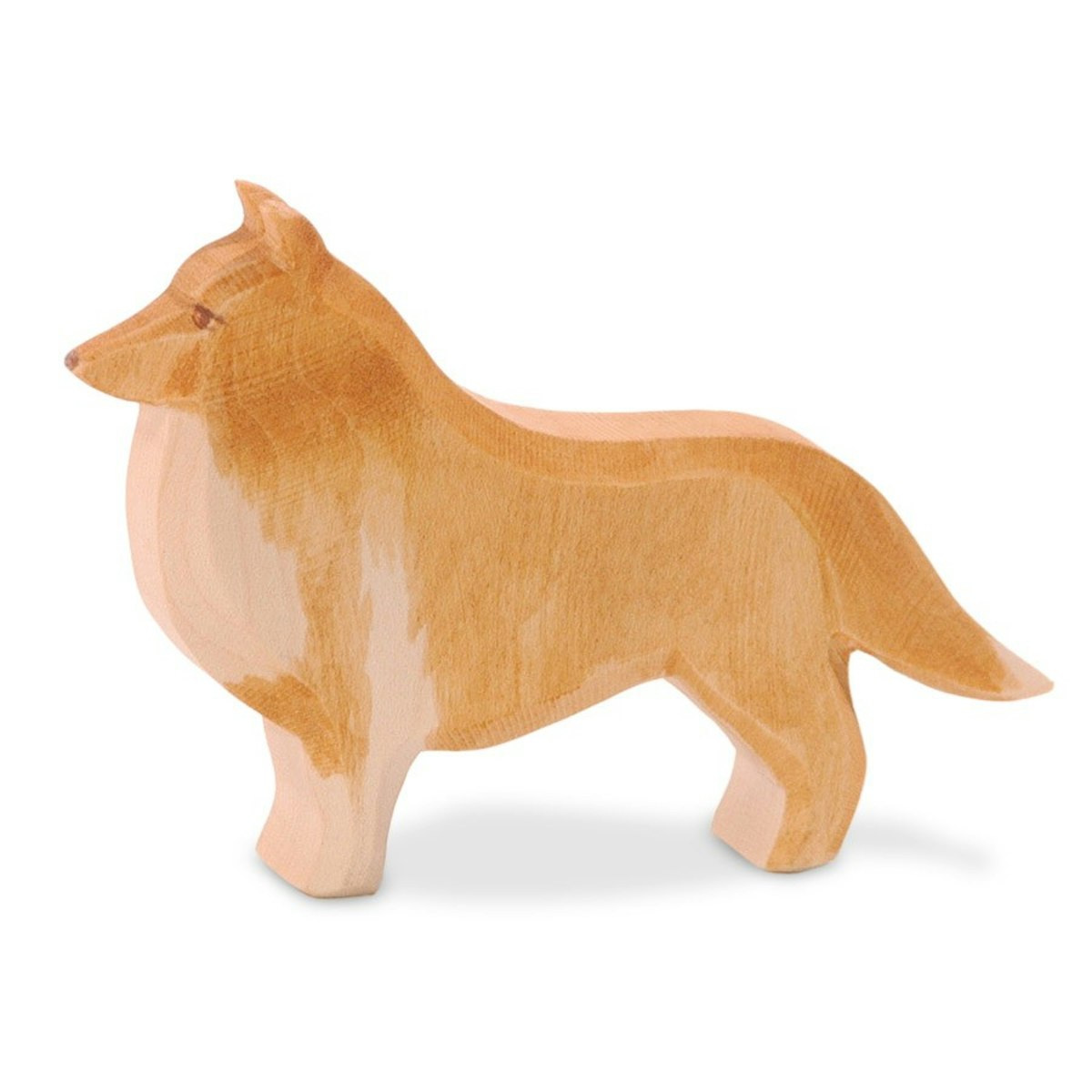 Collie Holzfigur stehend 7,5 cm hoch Collie Holzfigur stehend 7,5 cm hoch