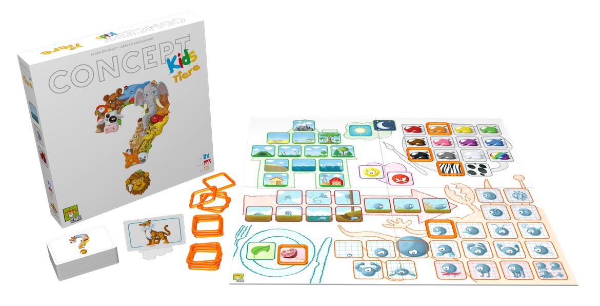 Concept Kids Tiere (Deutsch) Repos Production Brettspiel Kinder Spiel Fun Game