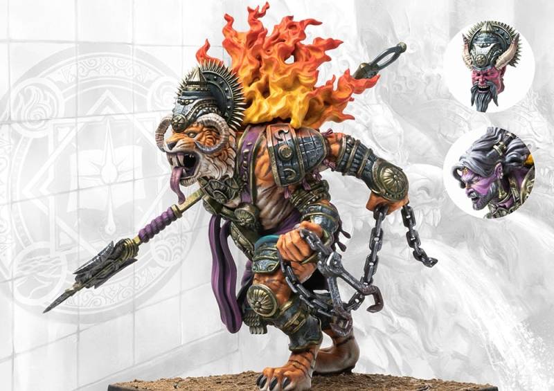 Conquest Sorcerer Kings Rakshasa Ravanar with Hindu Fork Dual Kit Para Bellum