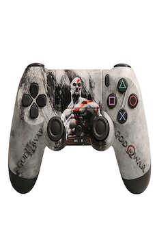 Controller Compatible with PlayStation PS4/PC Double Shock 4th Bluetooth Wireless Gamepad Joystick Remote God Of War White