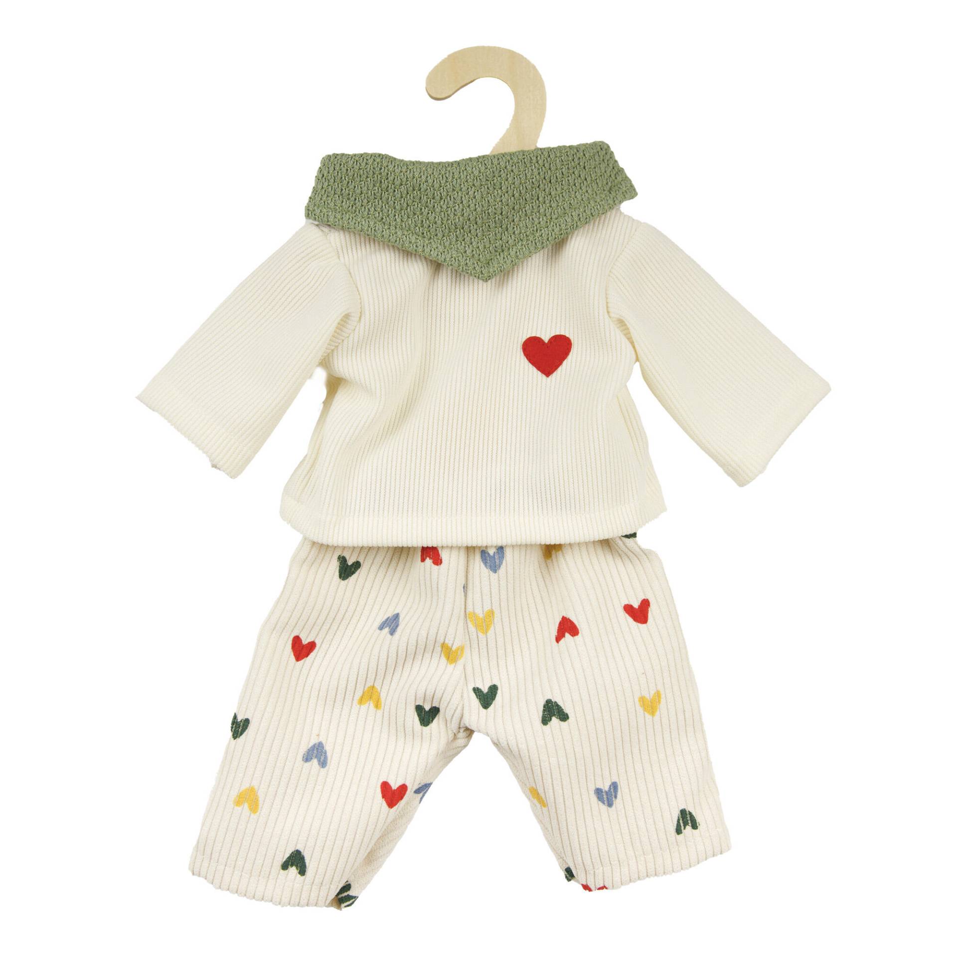 Heless - Puppen-Kordhose Herz-Konfetti mit T-Shirt und Nickituch, Gr. 28-35 cm Heless - Puppen-Kordhose Herz-Konfetti mit T-Shirt und Nickituch, Gr. 28-35 cm