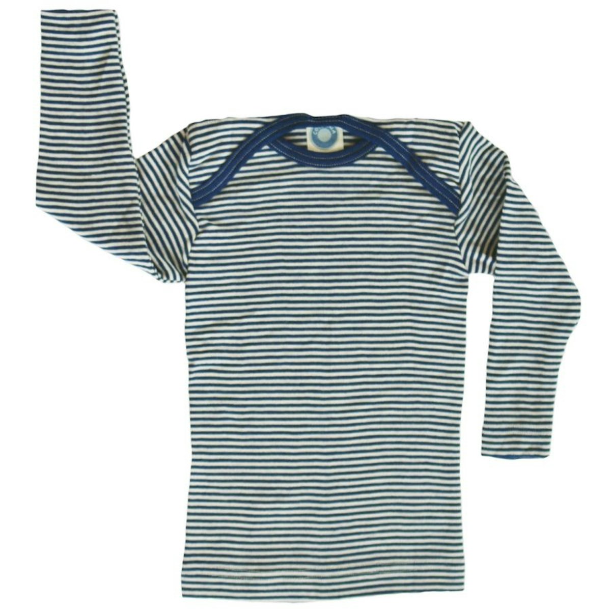 Cosilana Shirt blau geringelt Wolle 74/80 Cosilana Shirt blau geringelt Wolle 74/80