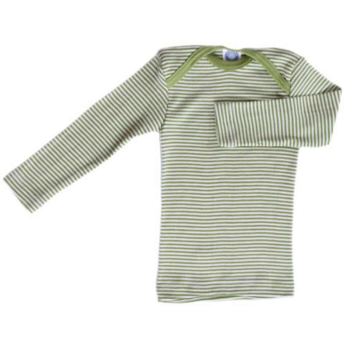 Cosilana Shirt grün geringelt Wolle 98/104 Cosilana Shirt grün geringelt Wolle 98/104