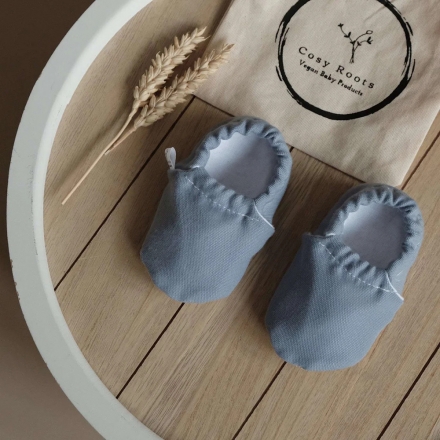 Cosy Roots Veganer Krabbelschuh Dusty Blue - Earth Collection - Gr.