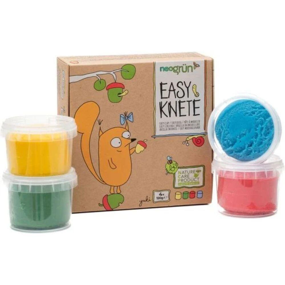 Crazy Three - Easy-Knete 4er Set Yuki rot, gelb, grün, blau Crazy Three - Easy-Knete 4er Set Yuki rot, gelb, grün, blau