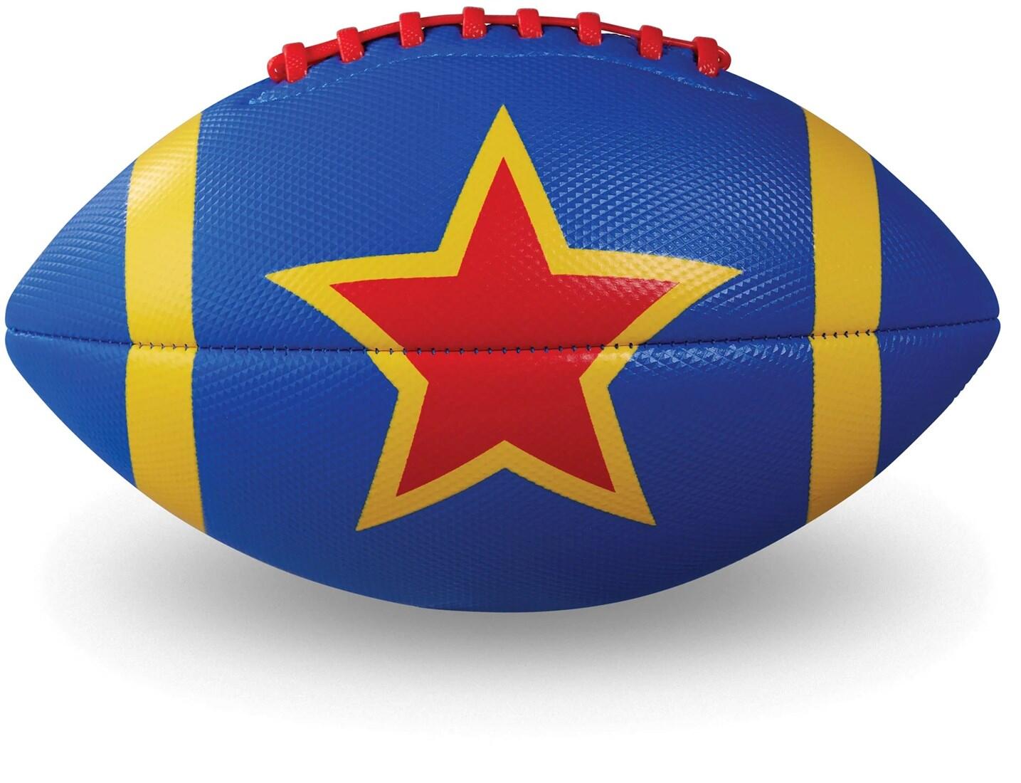 Crocodile Creek - Ball US-Fußball - Blau mit rotem Stern, American Football Crocodile Creek - Ball US-Fußball - Blau mit rotem Stern, American Football