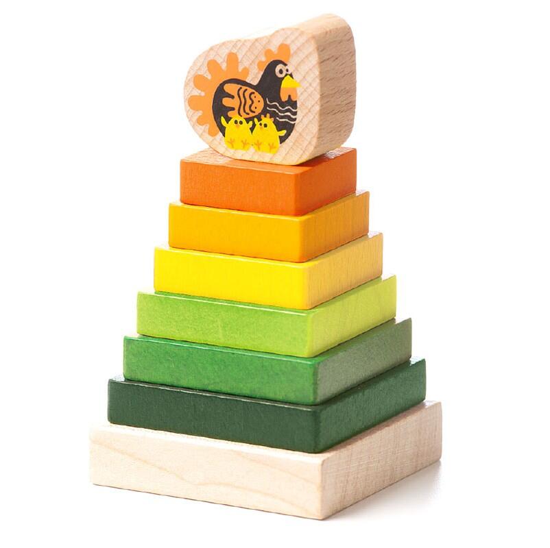 Cubika - Stapelturm klein / mit Hahn Cubika - Stapelturm klein / mit Hahn