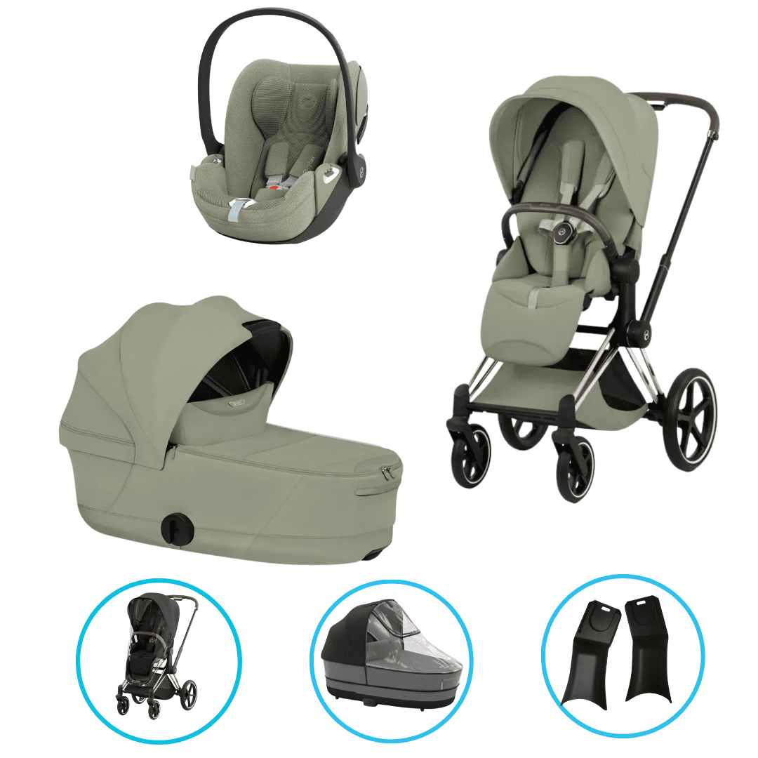 Cybex Priam Style Kinderwagen Set 6in1 Rosegold / Sage Green inkl. Cloud T Plus Sage Green Cybex Priam Style Kinderwagen Set 6in1 Rosegold / Sage Green inkl. Cloud T Plus Sage Green